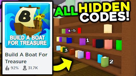 Roblox: Build A Boat For Treasure Codes .